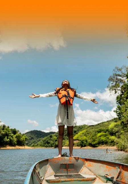 Mujer espíritu aventurero